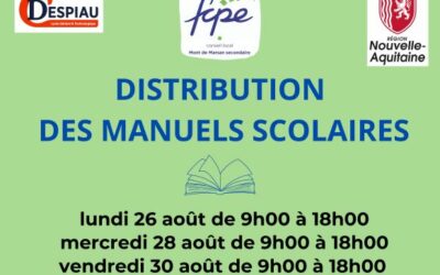 Rentrée 2024: distribution des manuels scolaires