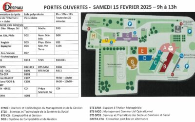 JPO 2025: découvre nos formations pré-Bac et supérieures au lycée le 15 février